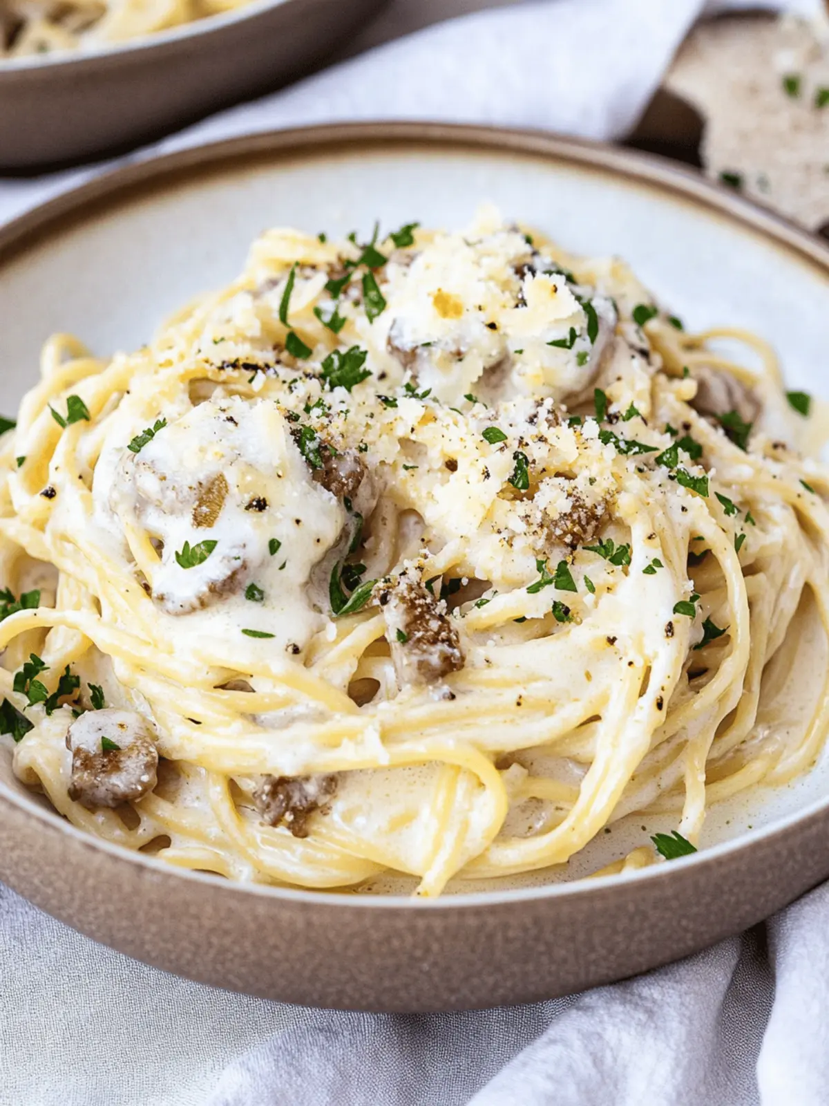 Vegane Blumenkohl Carbonara für cremigen Genuss 4 Vegane Blumenkohl Carbonara