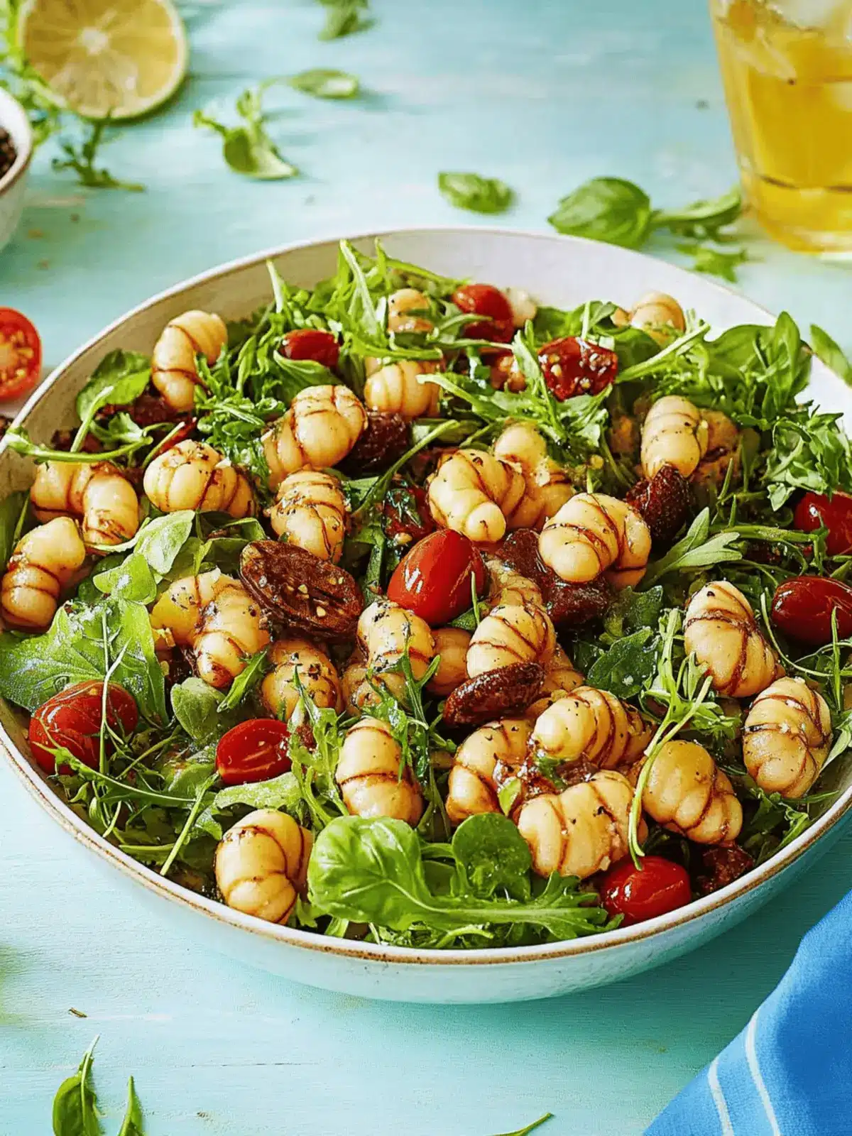 Gnocchi-Salat mit Rucola und Tomaten