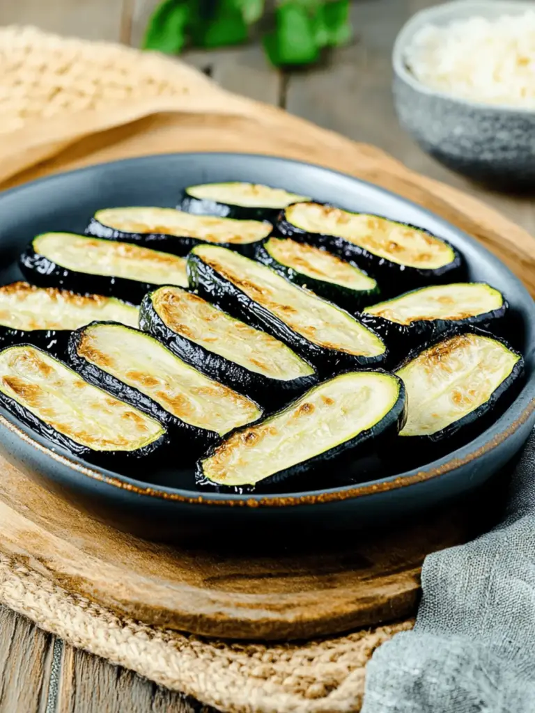Roasted zucchini easy to prepare