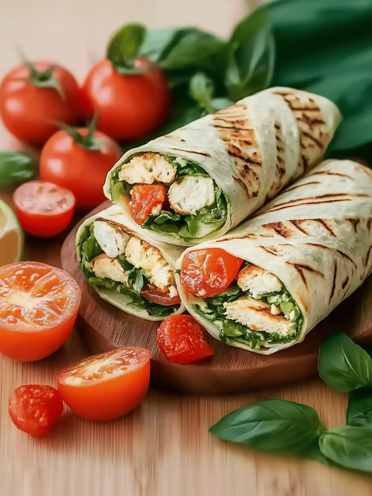 Schnelle Käse-Knoblauch-Hähnchen-Wraps