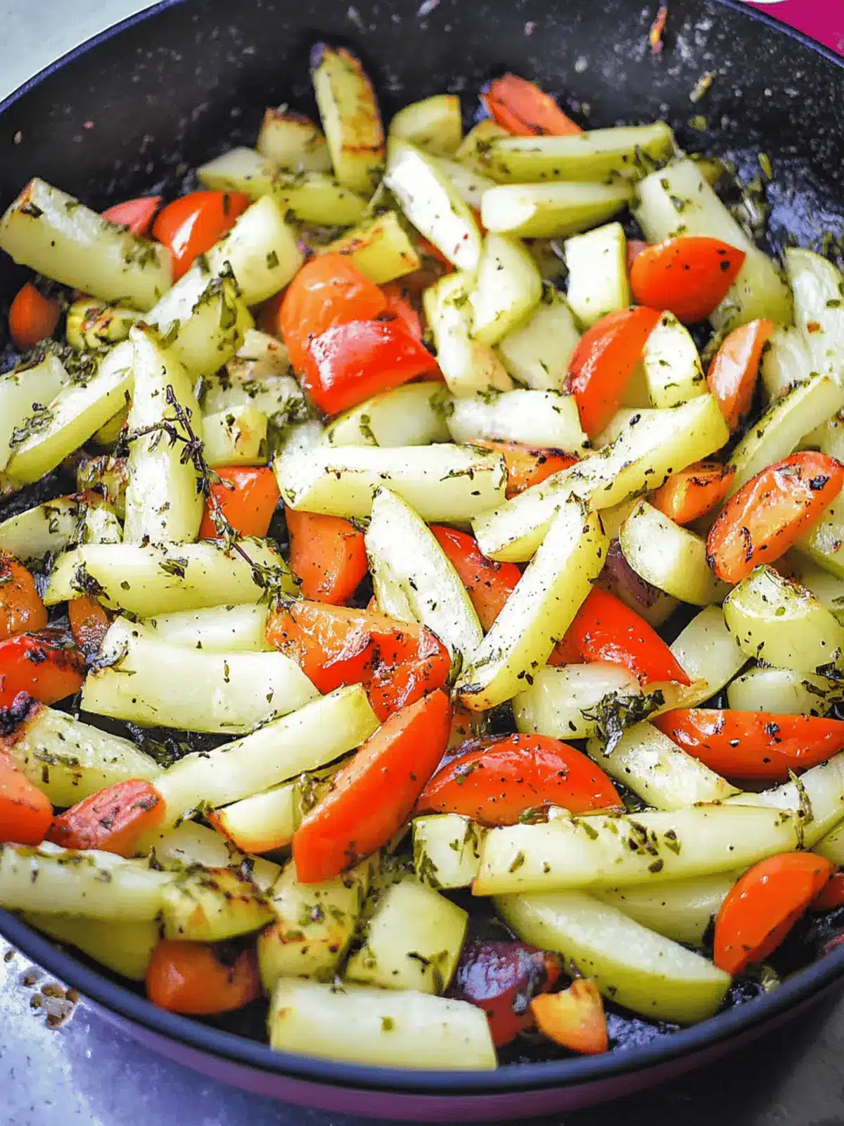 Fried Kohlrabi in mediterraner Art: Gesund & Lecker 2 Fried kohlrabi in mediterraner Art
