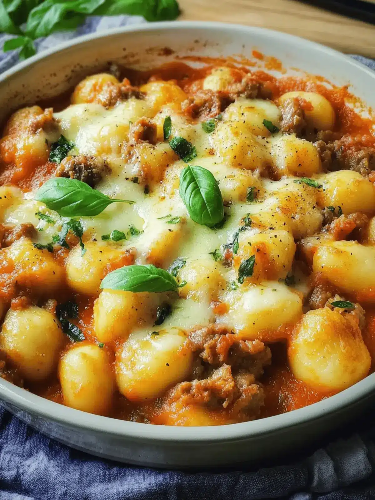 Herzhaft cremiger Gnocchi-Auflauf für die Familie 4 Herzhaft cremiger Gnocchi-Auflauf