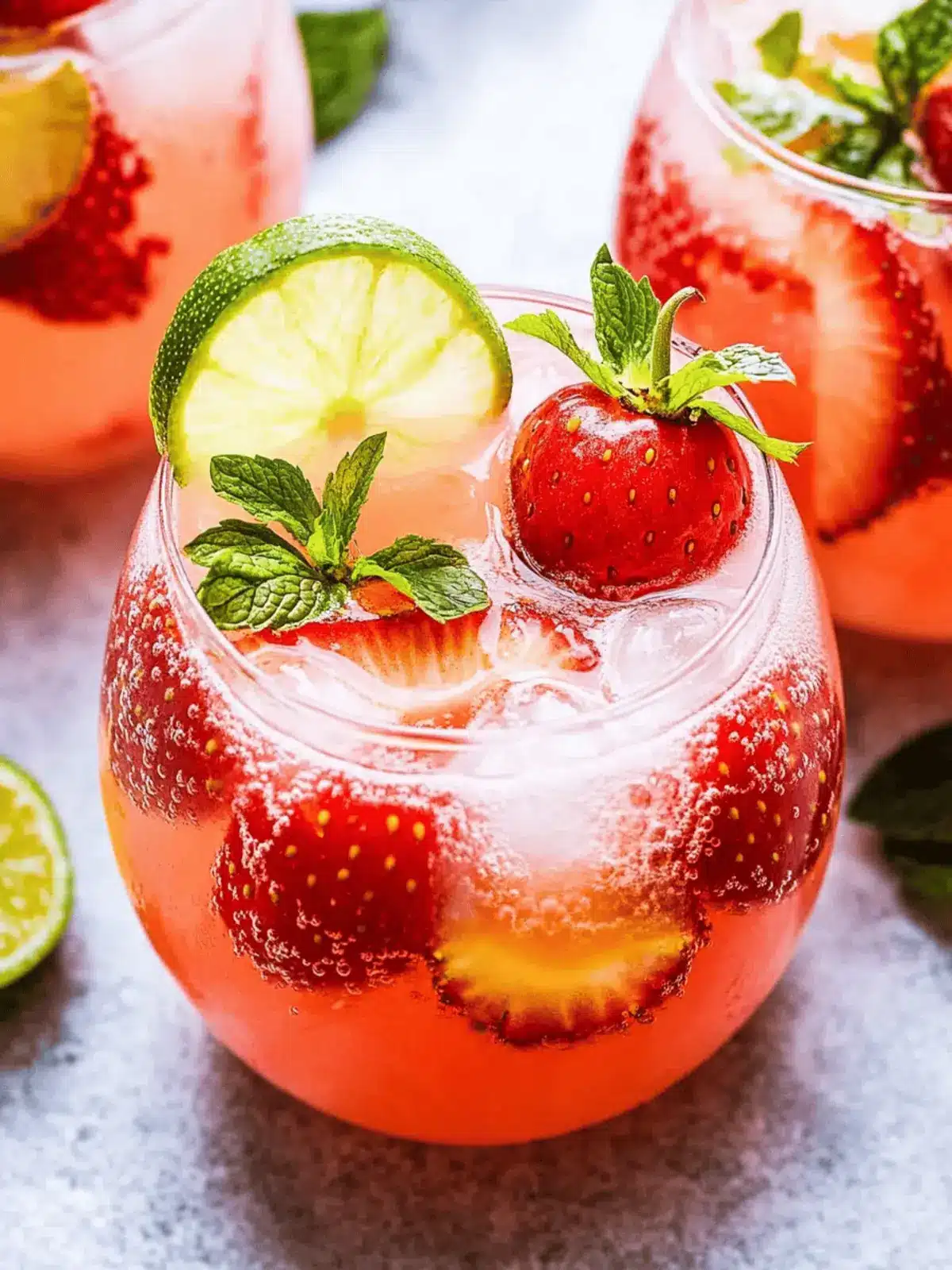 Erdbeer-Limetten-Wodka-Smash für den Sommergenuss 3 Erdbeer-Limetten-Wodka-Smash