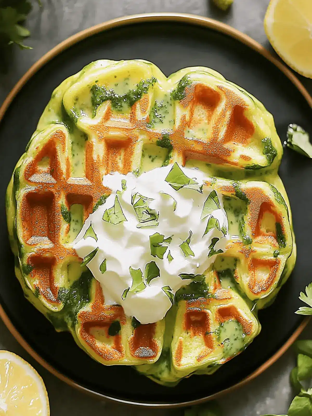 Einfach Zucchini Waffeln