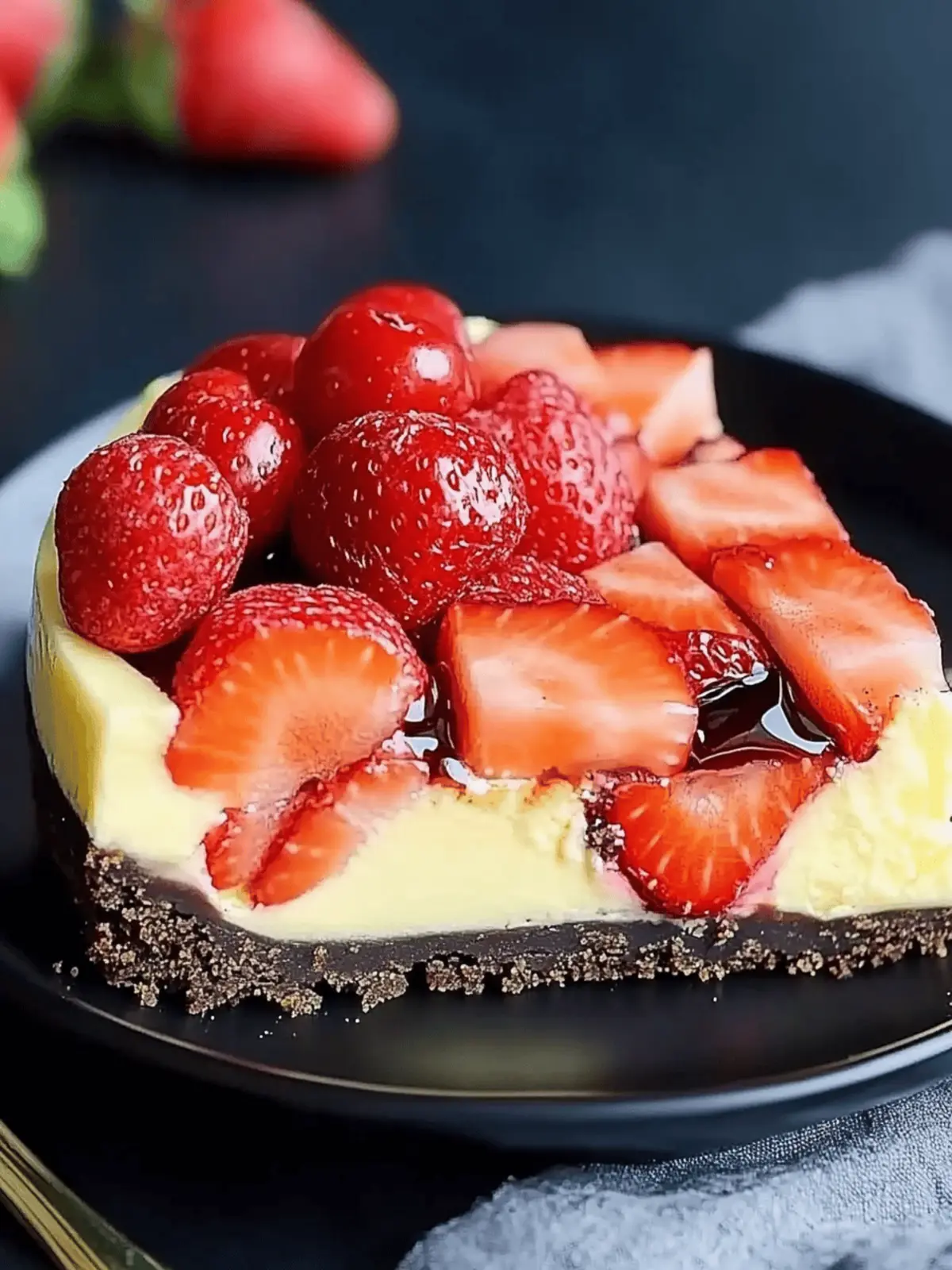 Verführerischer Schokoladen-Erdbeer-Wirbel-Käsekuchen 3 Schokoladen-Erdbeer-Wirbel-Käsekuchen