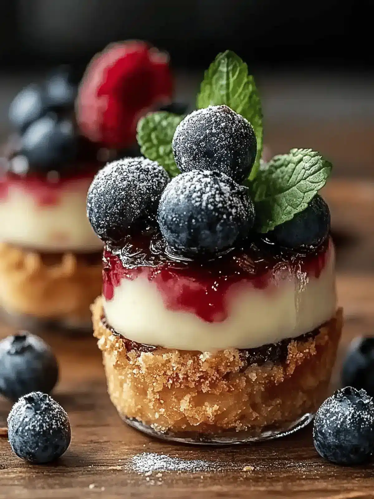 Blaubeer Glück No-Bake Käsekuchen Becher Rezept für den Sommer 2 Blaubeer Glück No-Bake Käsekuchen Becher Rezept