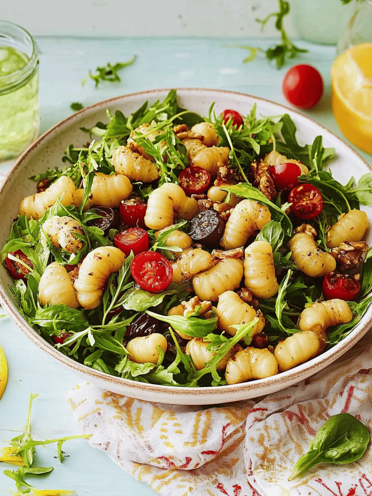 Gnocchi-Salat mit Rucola und Tomaten