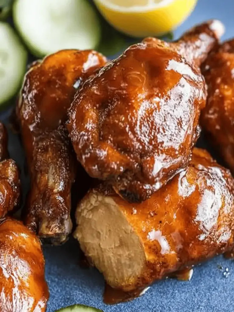 BBQ chicken thighs from the oven