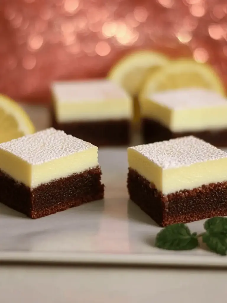 Käsekuchen Brownies Einfaches und Leckeres Dessert