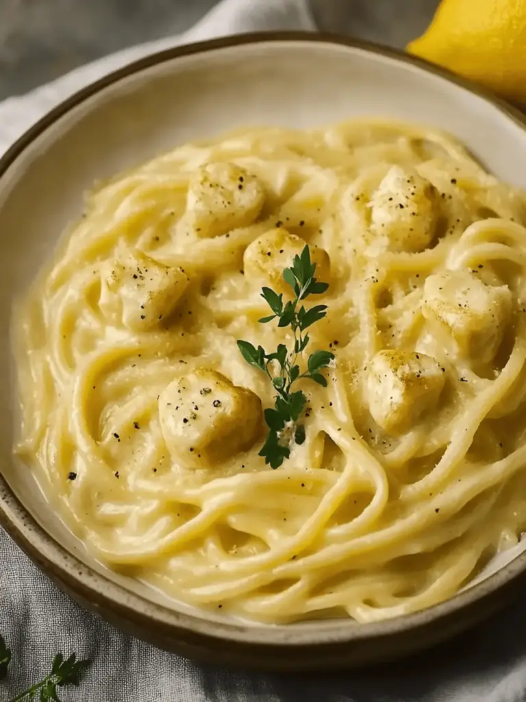 Cremiges Hähnchen mit Knoblauch und Parmesan