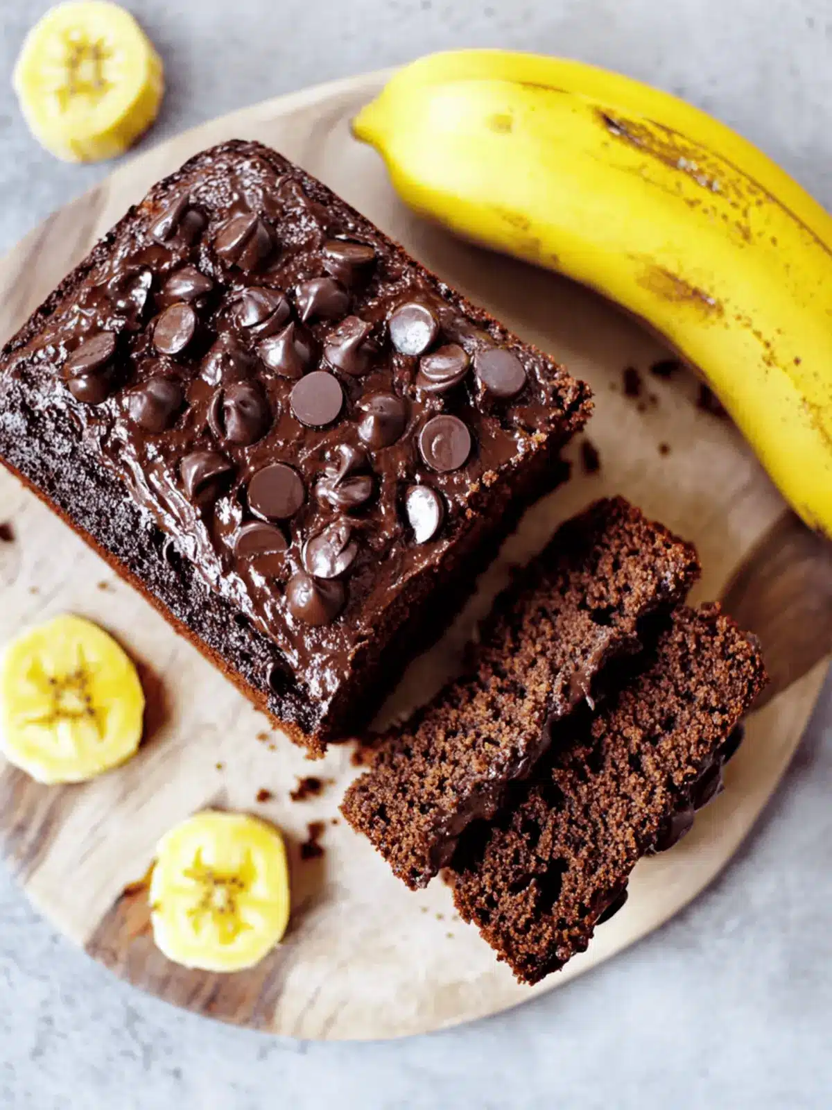 Veganes Schoko-Bananenbrot