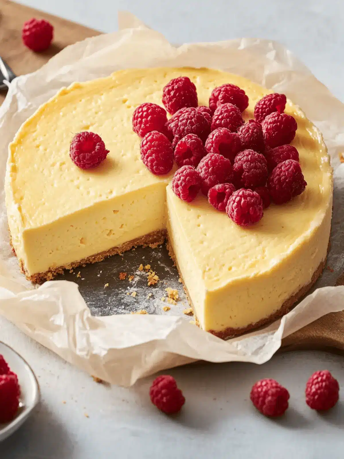 Cremiger Käsekuchen ohne Boden