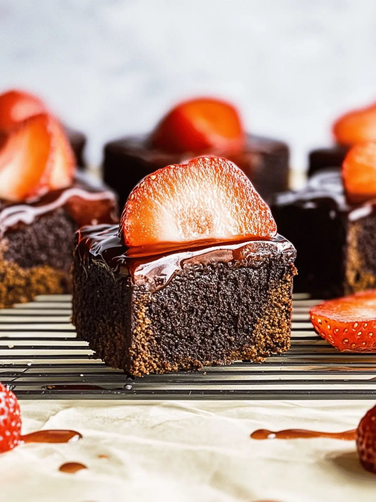 Schoko Erdbeer Brownies – Fudgy Genuss für alle 3 Schoko Erdbeer Brownies