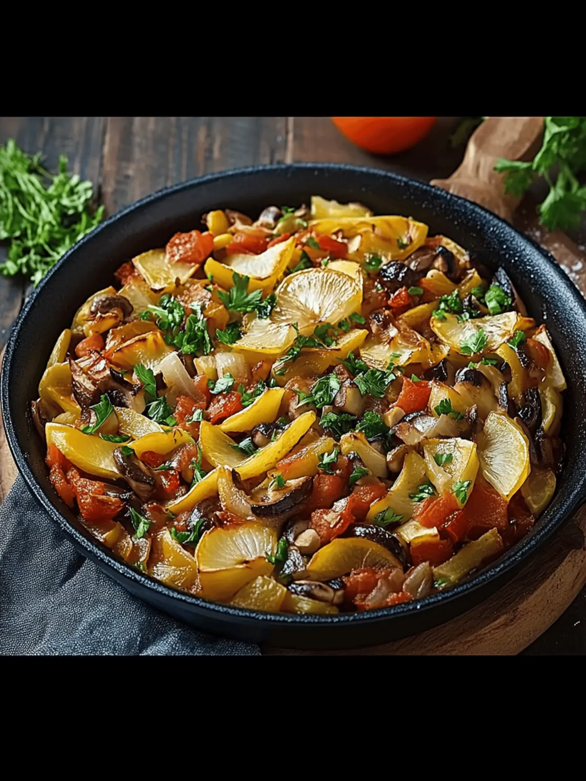 Vegetarische Gemüsepfanne