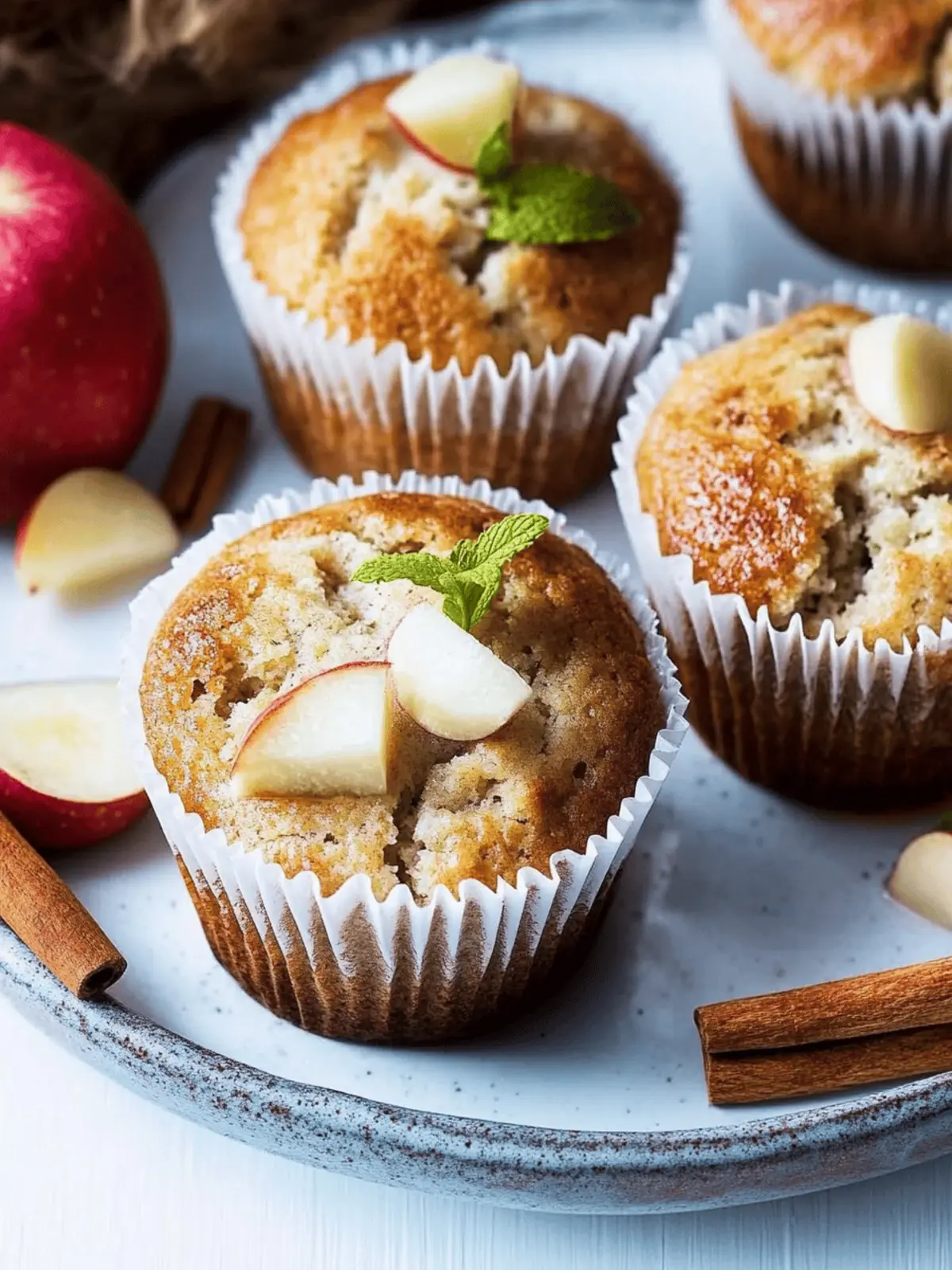 Apfel-Zimt Muffins für Veganer: Schnell & Einfach 3 Apfel-Zimt Muffins