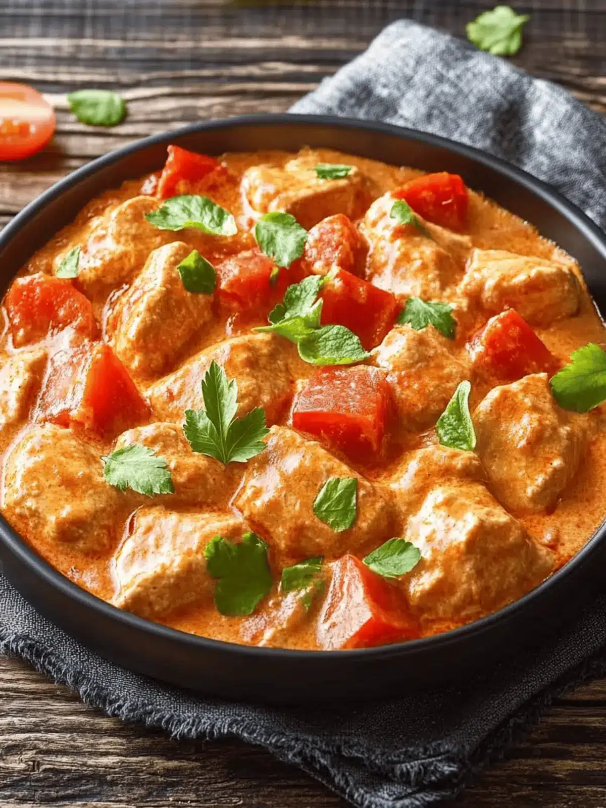 Paprika-Sahne-Hähnchen