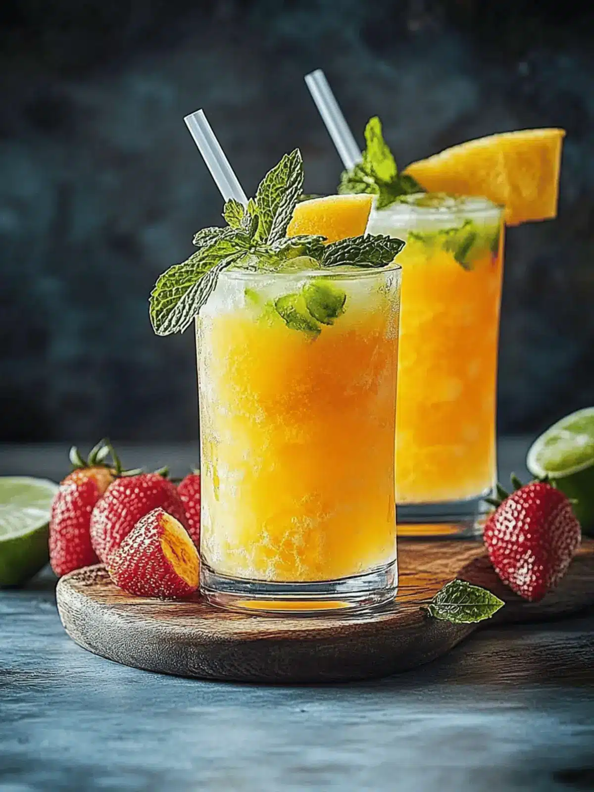 Mango Limetten Cocktail alkoholfrei für heiße Tage 5 Mango Limetten Cocktail alkoholfrei