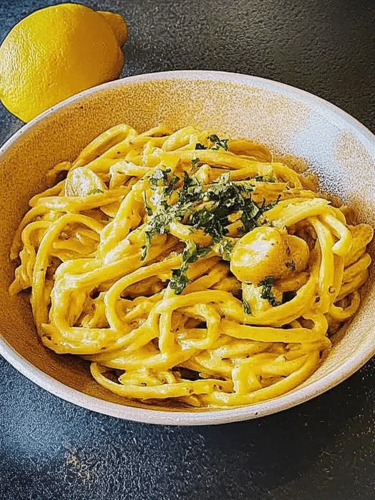 Cremige Kürbis Alfredo Pasta
