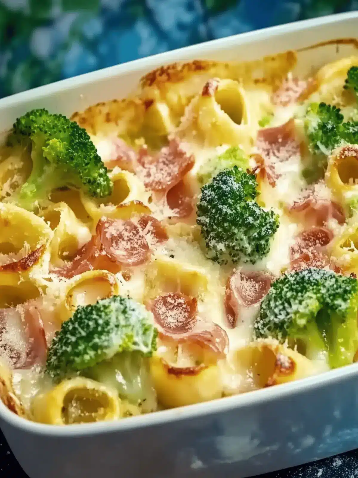 Tortellini Auflauf vegetarisch mit Brokkoli