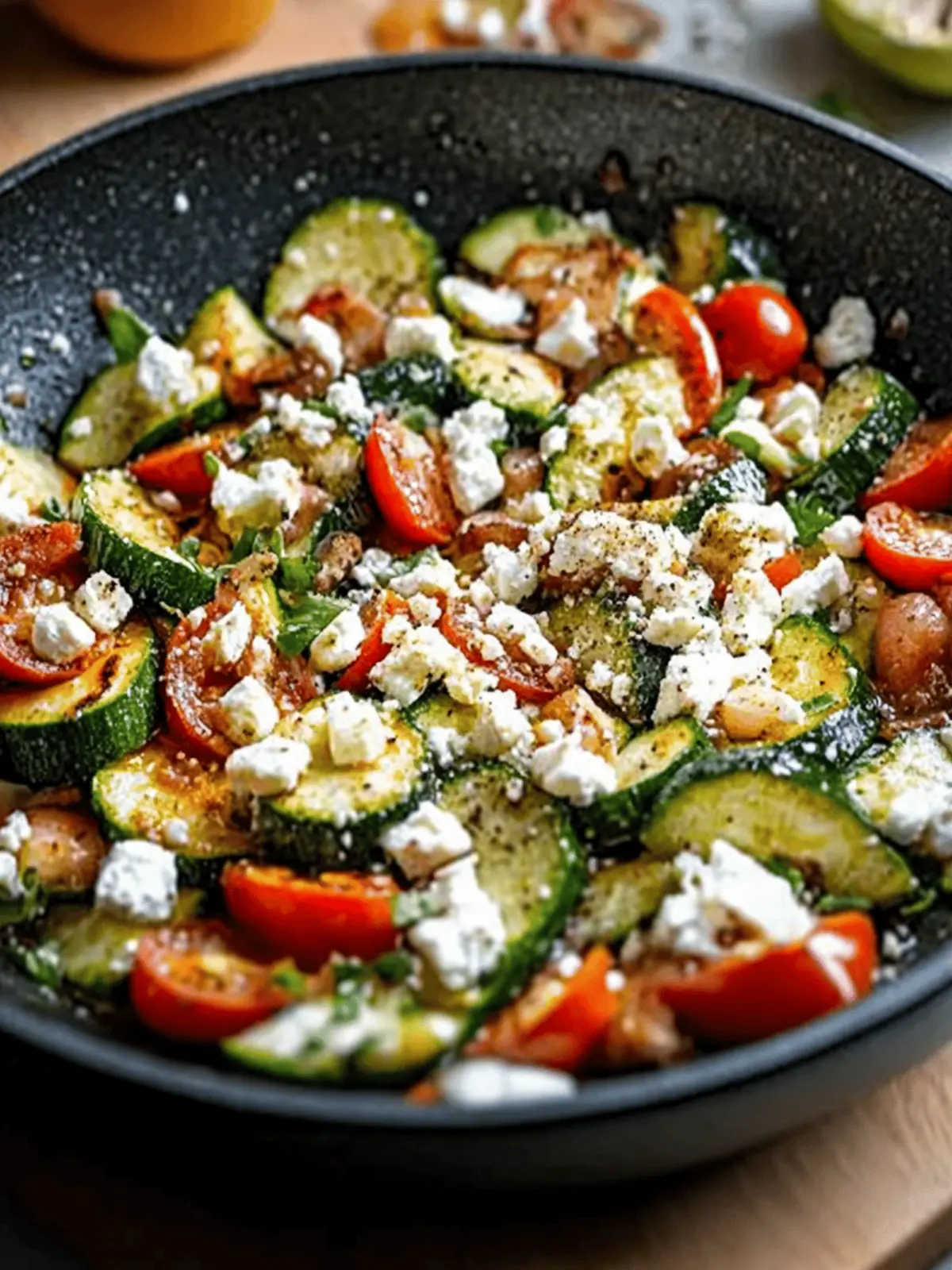 Gemüsepfanne mit Feta