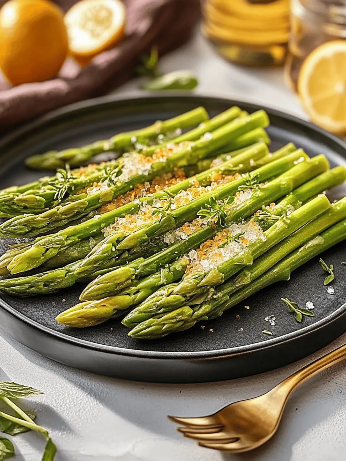 Gegrillter Spargel mit Parmesan