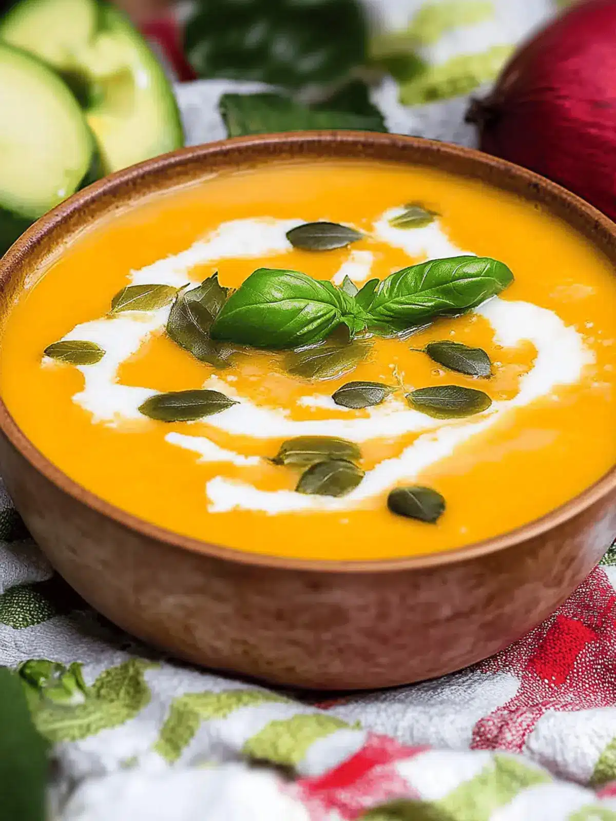 Kürbissuppe mit Kokosmilch