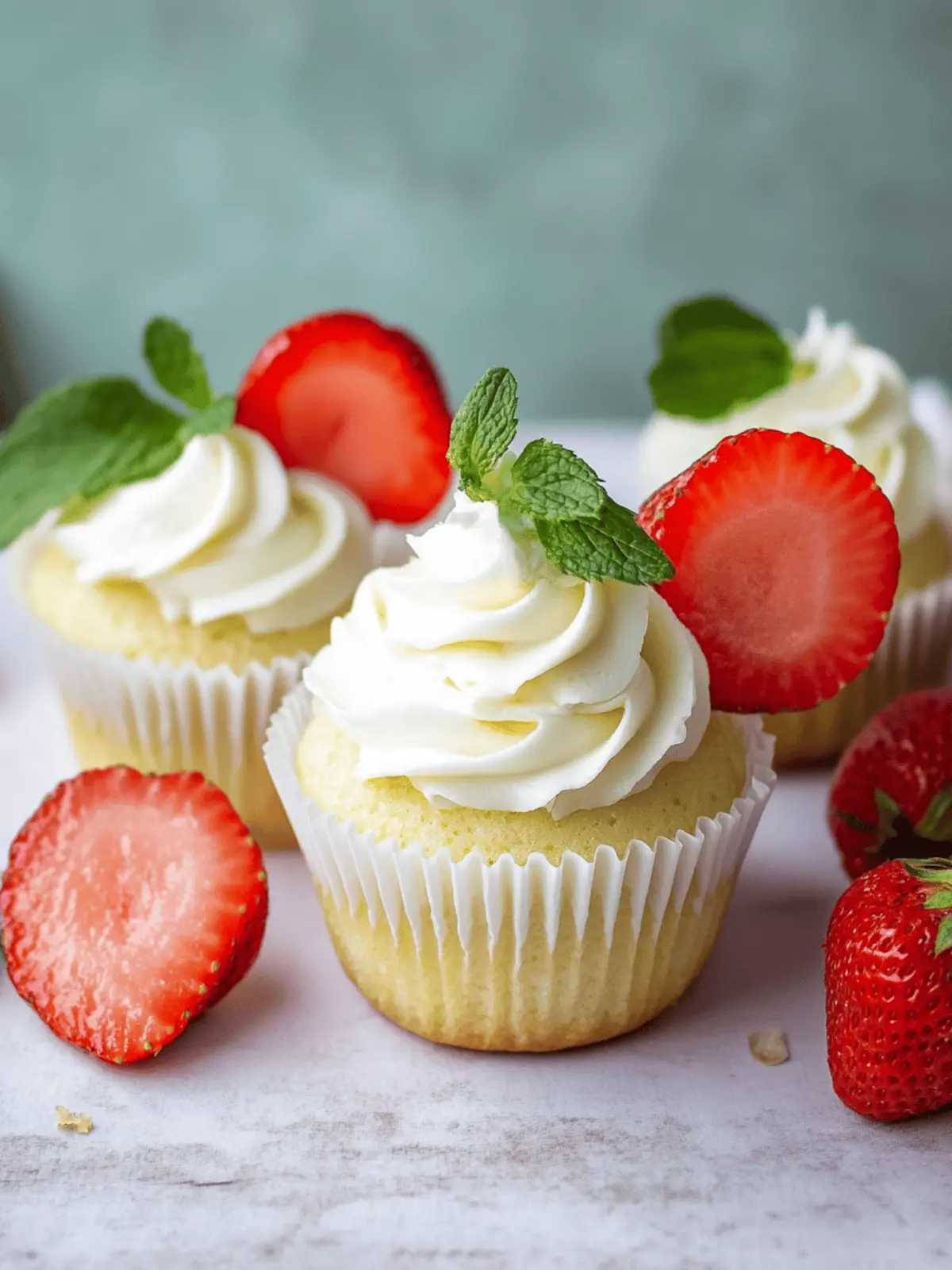 Erdbeer Cupcakes – Muffins Rezept für den Sommer 4 Erdbeer Cupcakes – Muffins Rezept