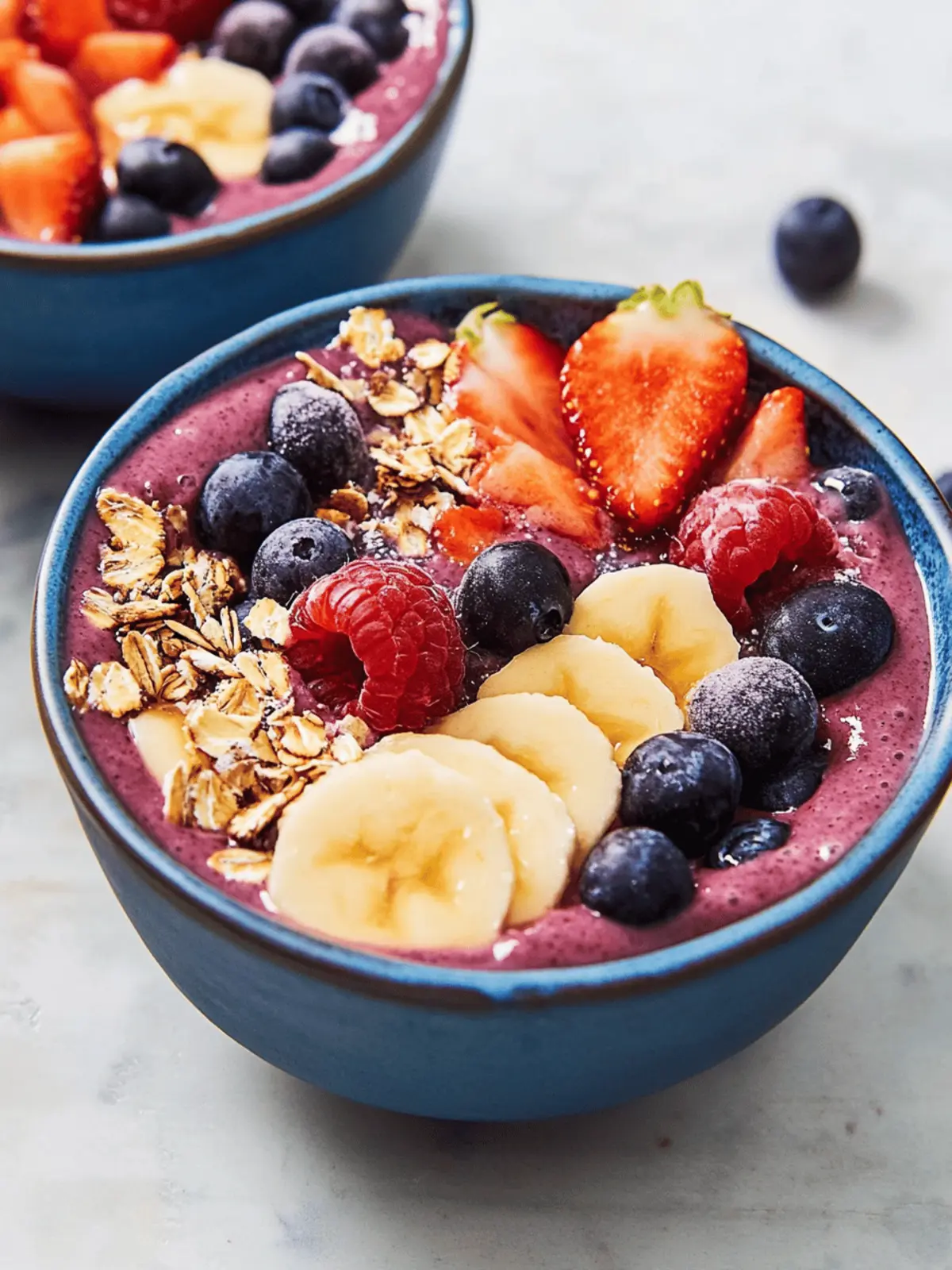 Leichte Smoothie-Schüssel