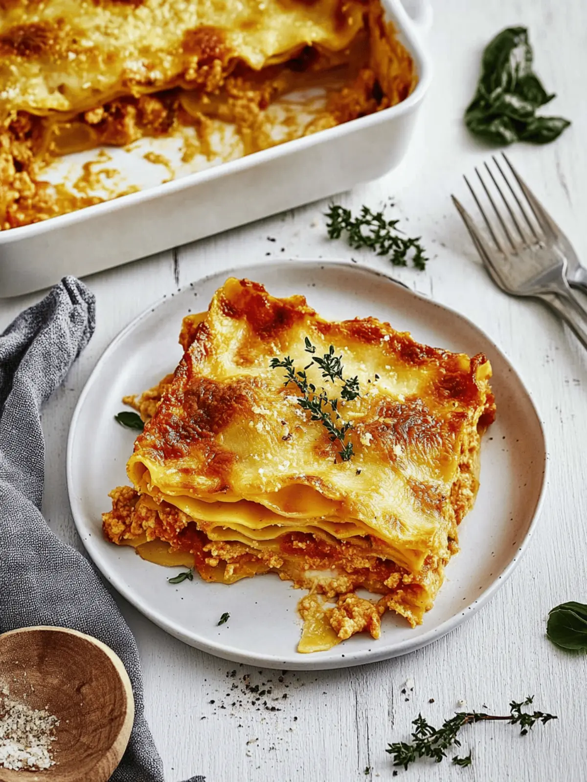 Leckere Kürbislasagne