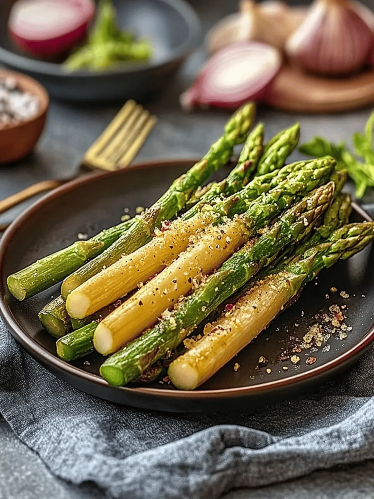 Gegrillter Spargel mit Parmesan