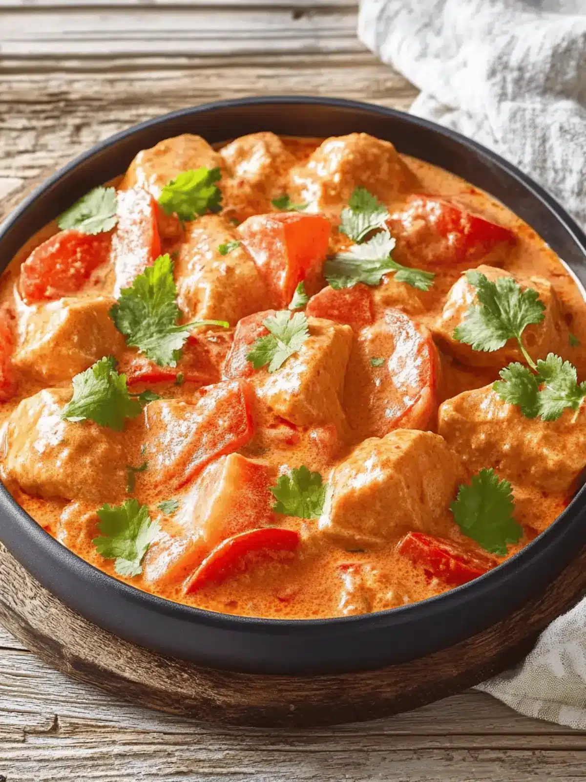 Paprika-Sahne-Hähnchen