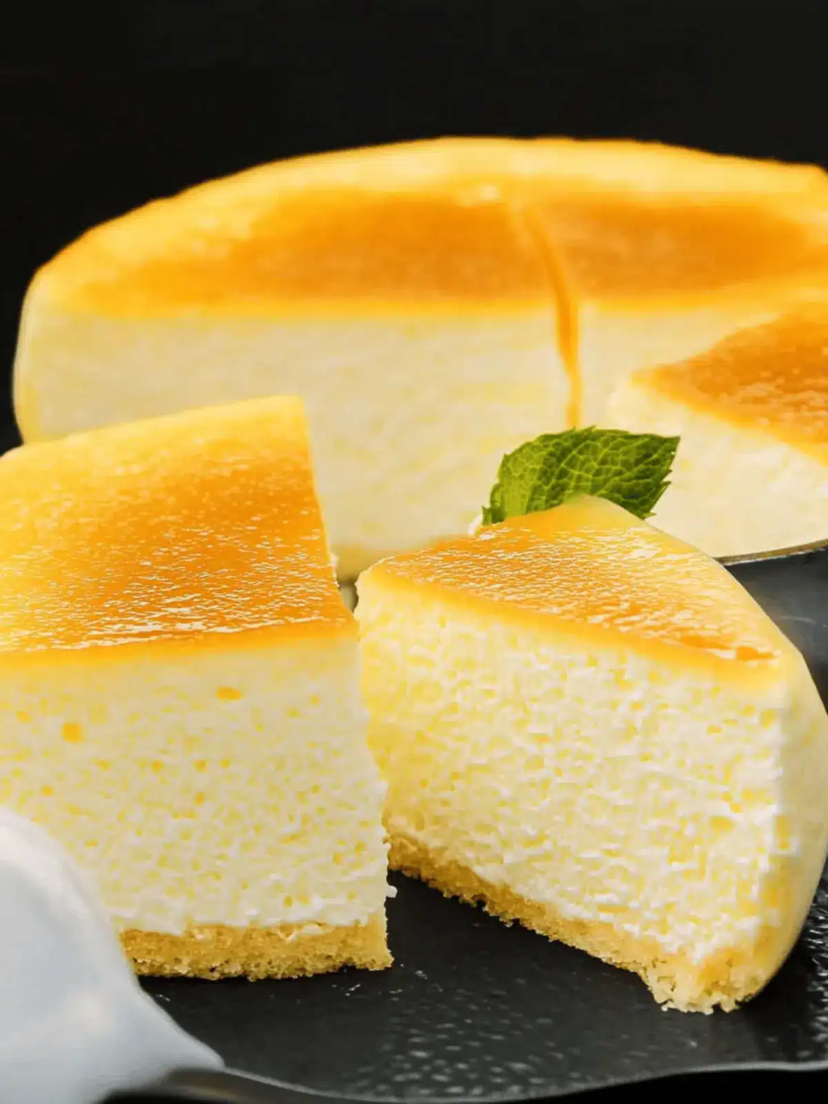 Leichter Japanischer Käsekuchen für Naschkatzen 5 Japanischer Käsekuchen