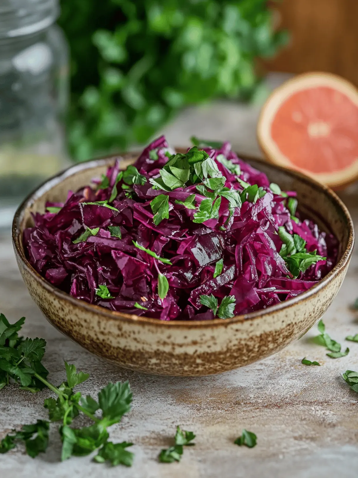Omas einfacher Rotkohlsalat