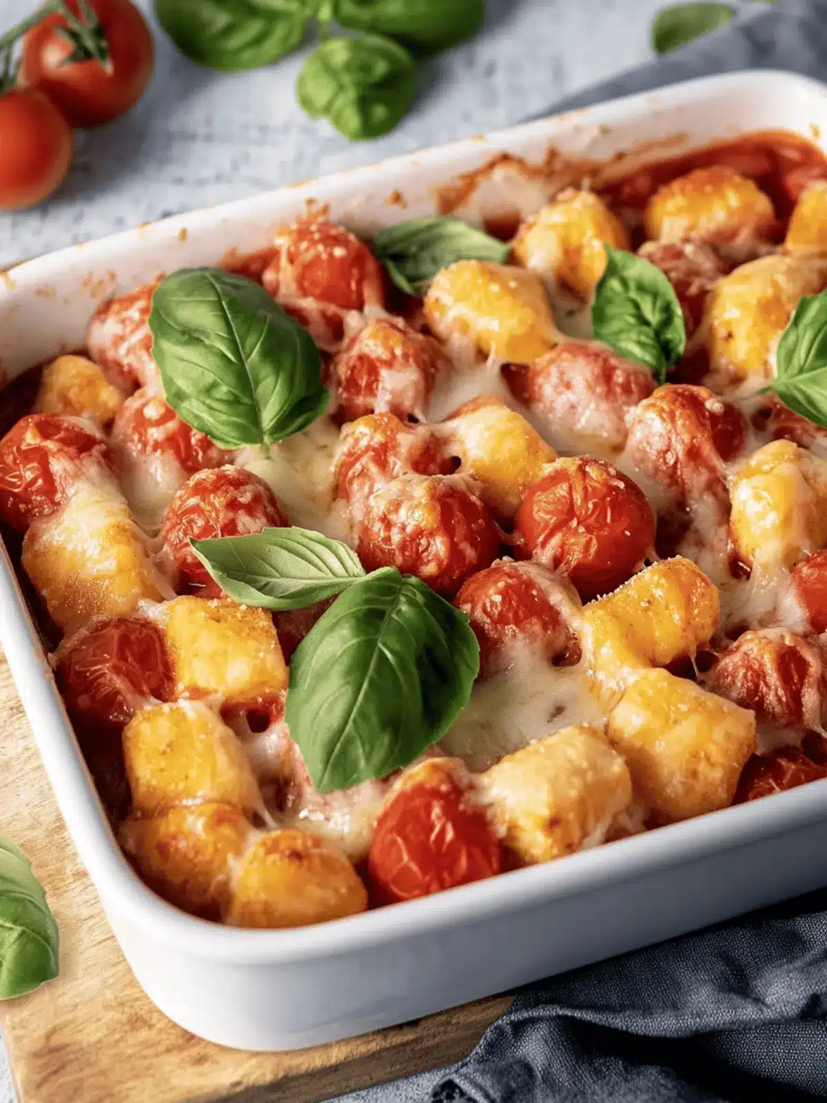 Gnocchi Auflauf Tomate Mozzarella für herzhaften Genuss 3 Gnocchi Auflauf Tomate Mozzarella