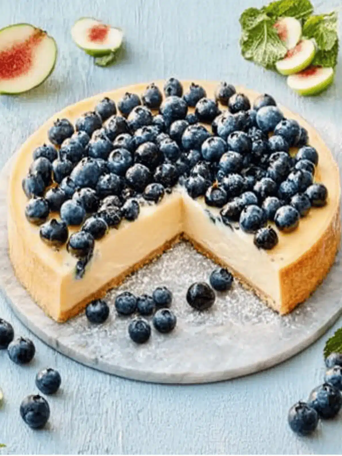 Creamy cheesecake without base