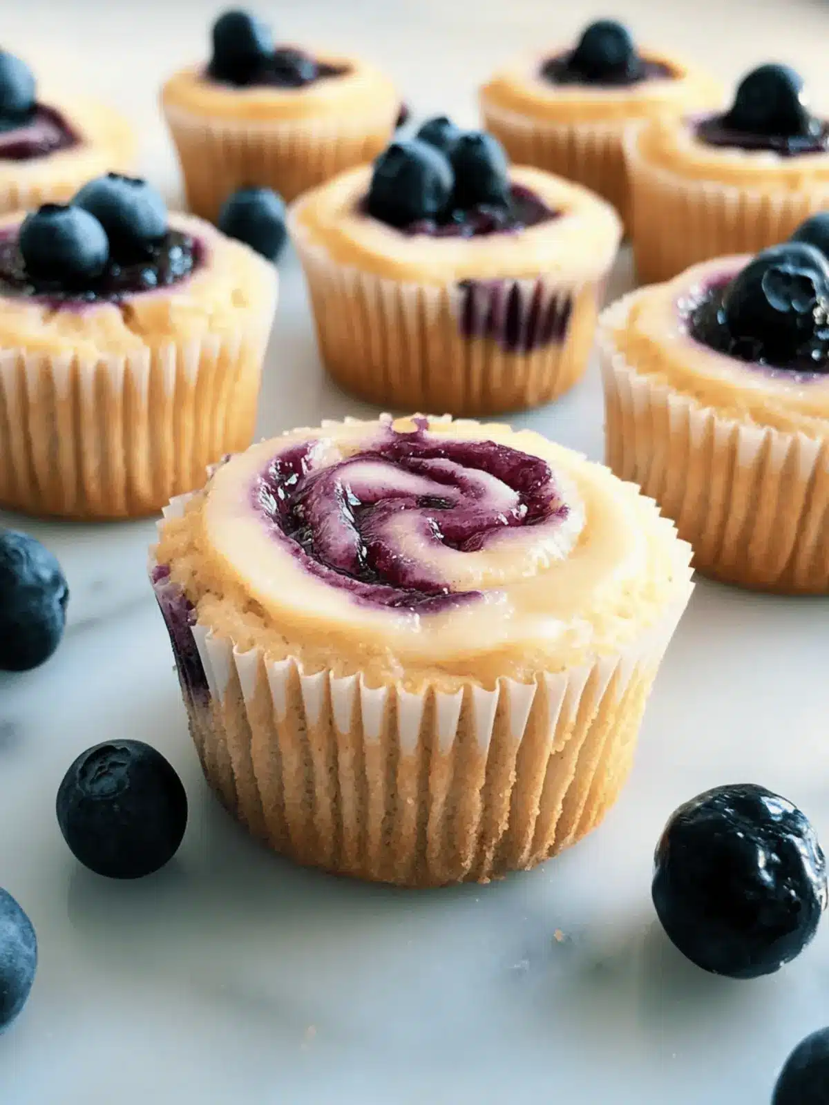 Käsekuchen-Muffins ohne Boden