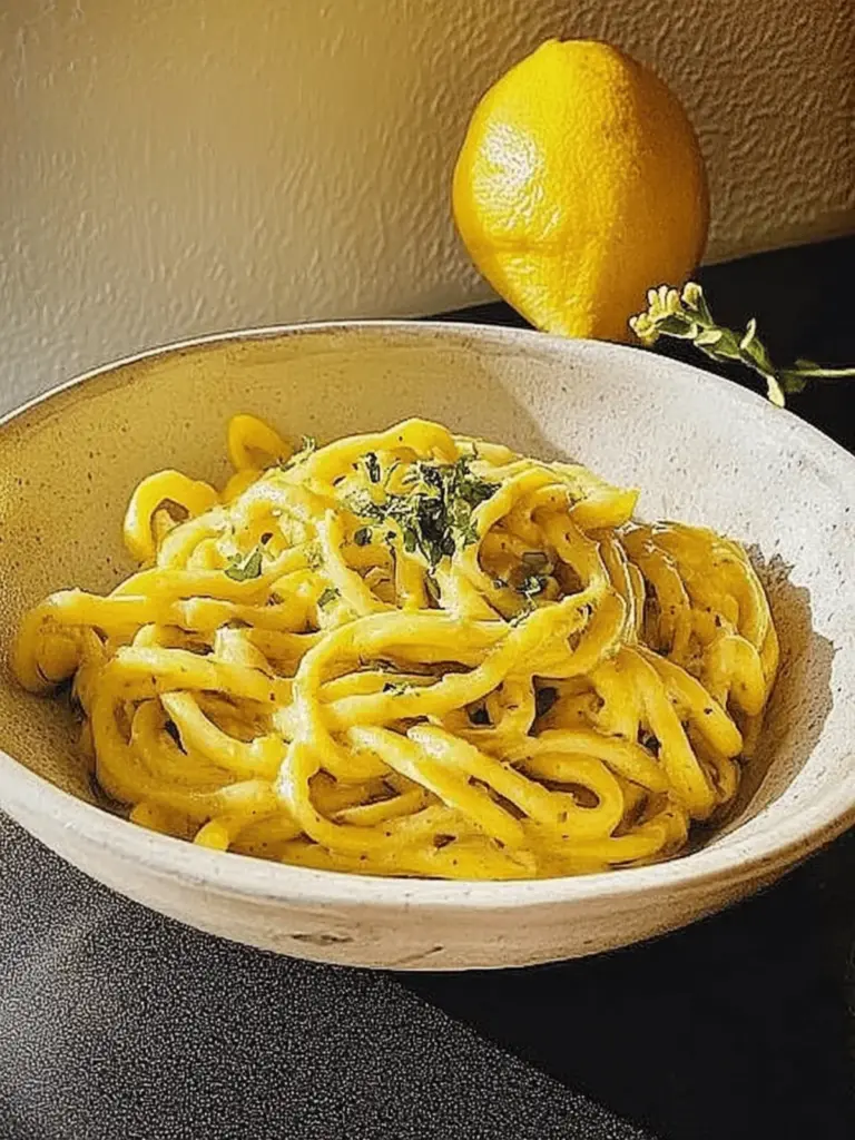 Cremige Kürbis Alfredo Pasta