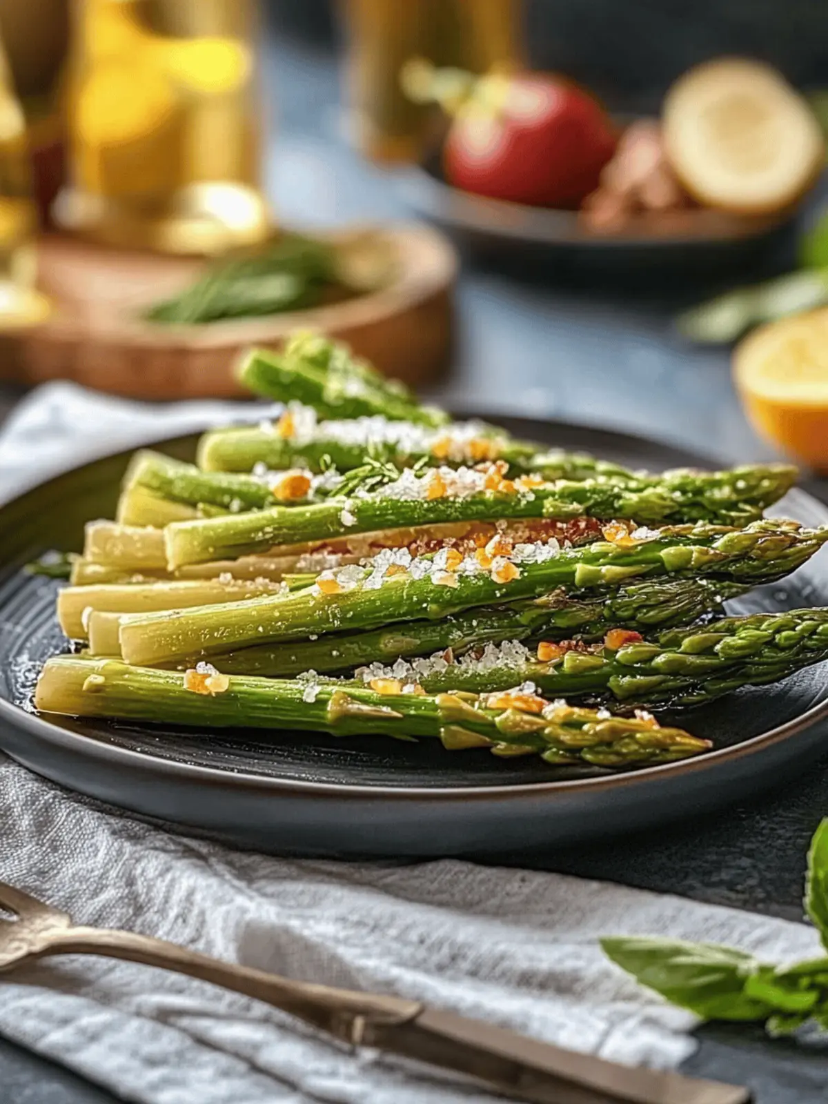 Gegrillter Spargel mit Parmesan