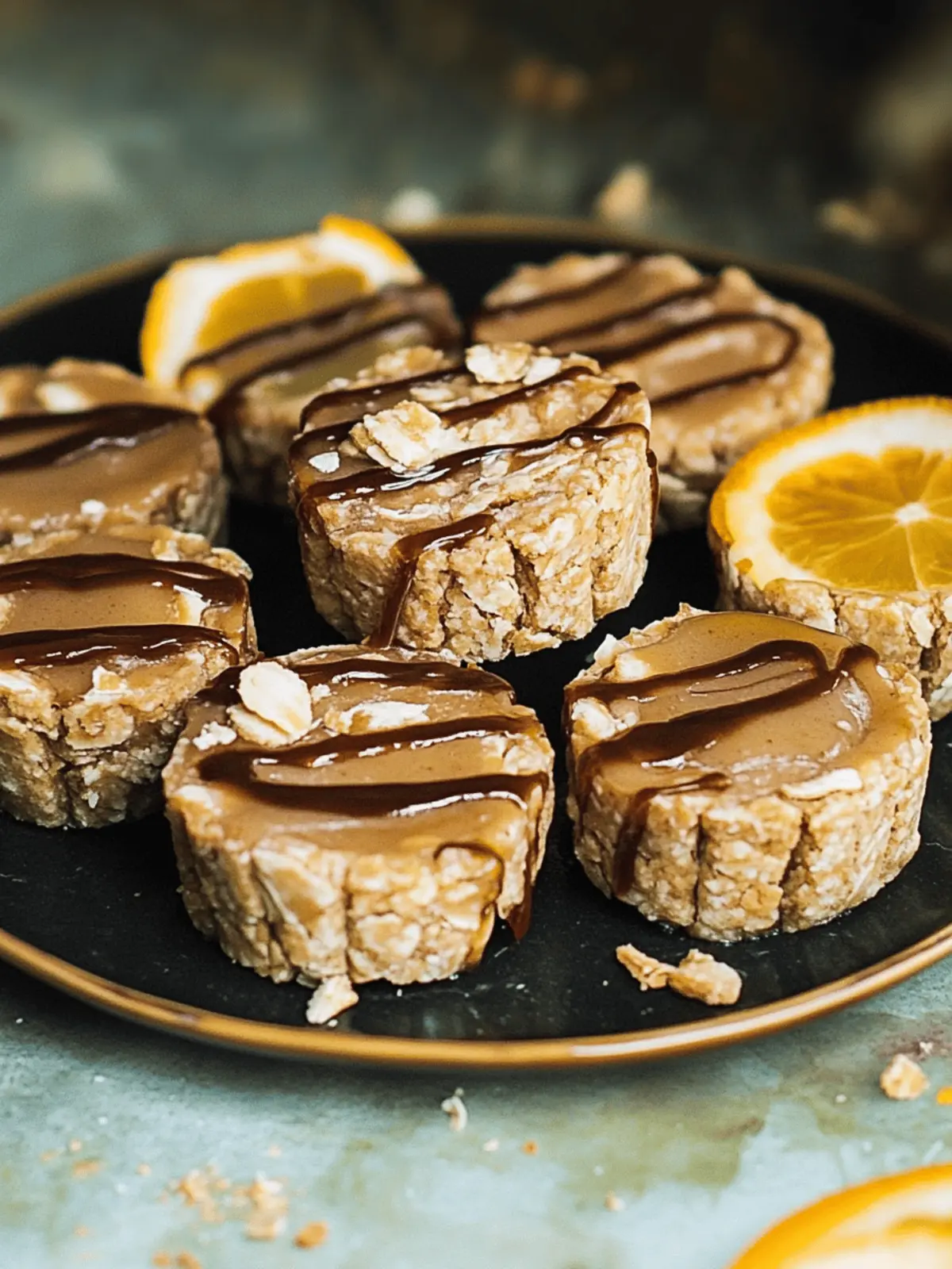 Haferflocken-Erdnussbutter-Tassen