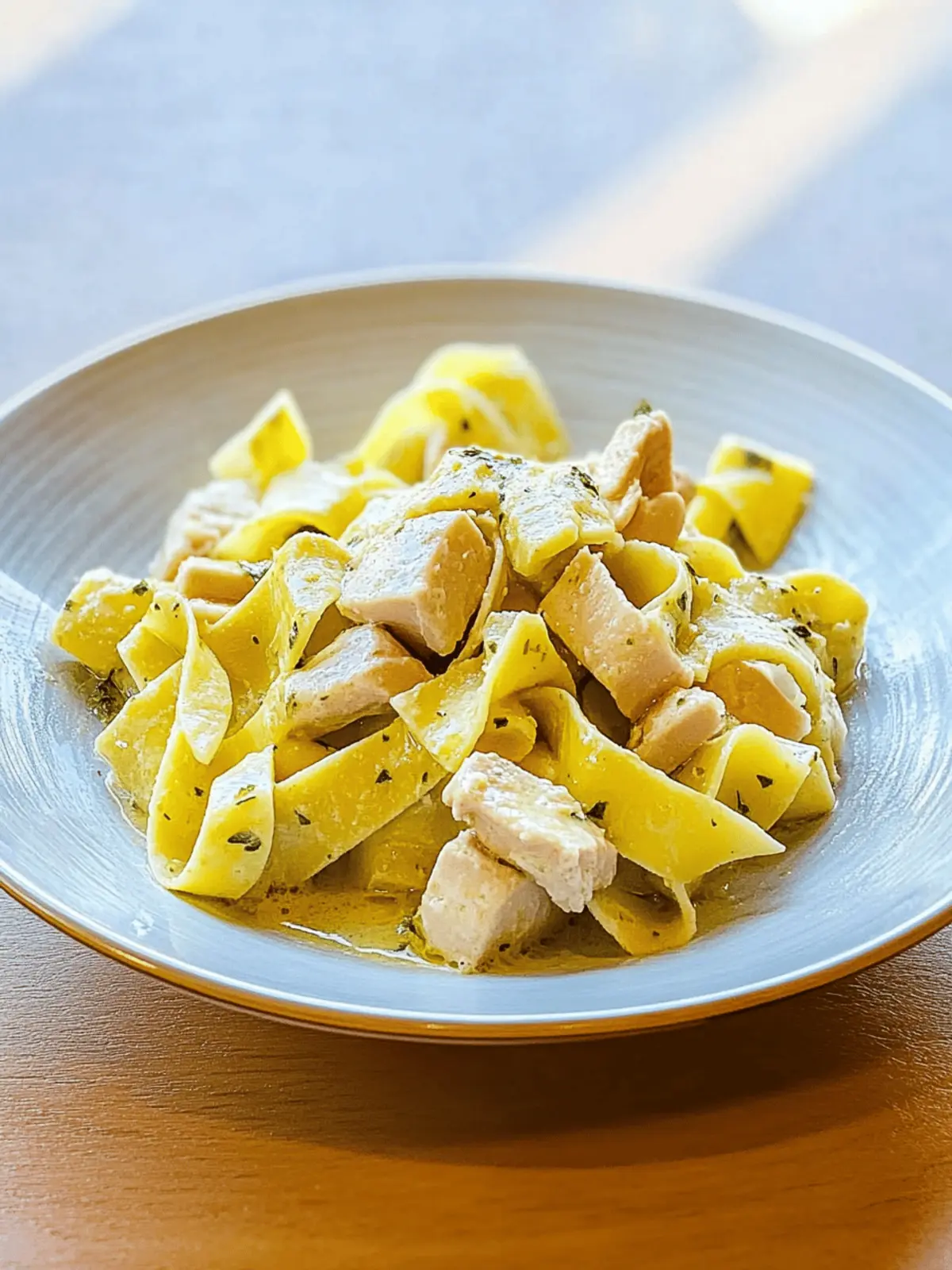 Cremiges Hähnchenragout mit Bandnudeln genießen 5 Cremiges Hähnchenragout mit Bandnudeln