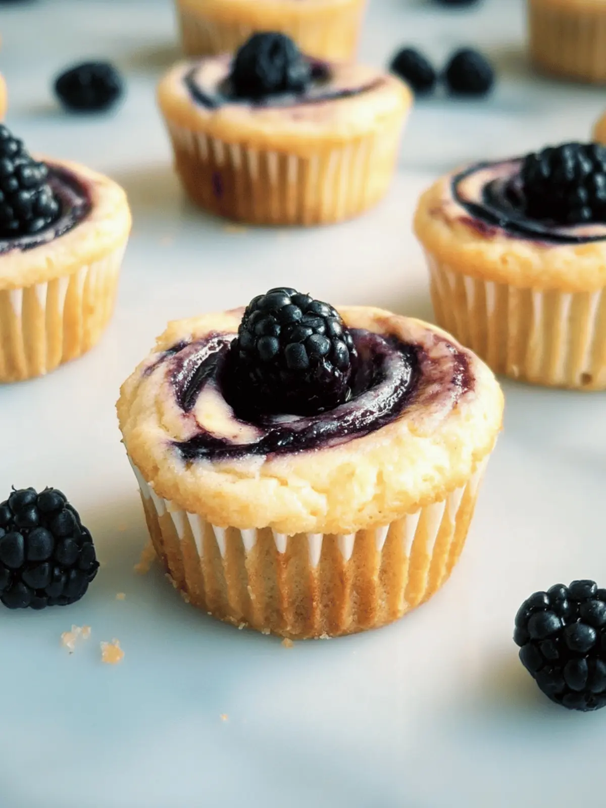 Käsekuchen-Muffins ohne Boden