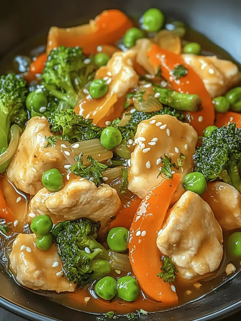 Gemüsepfanne mit Hähnchen