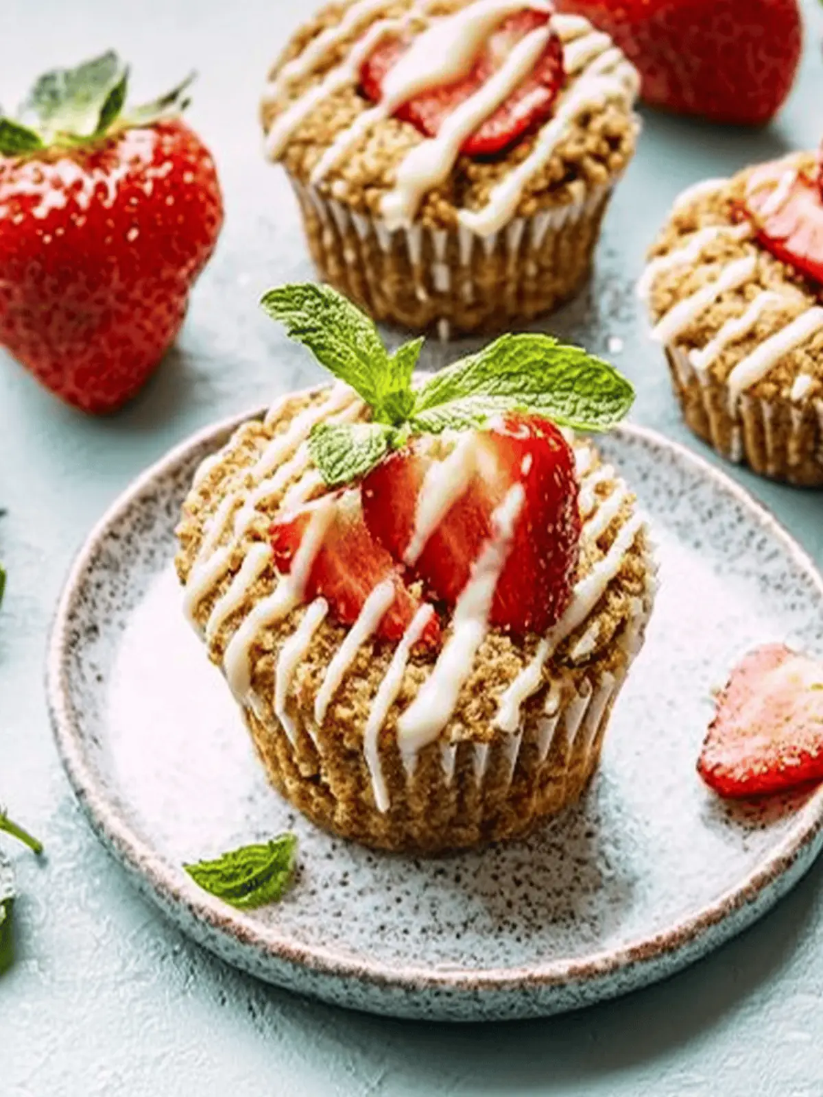 Vegan Doppel-Erdbeer-Muffins für fruchtigen Genuss 3 Vegan Doppel-Erdbeer-Muffins