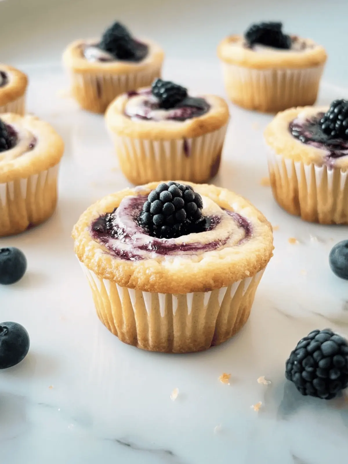 Käsekuchen-Muffins ohne Boden