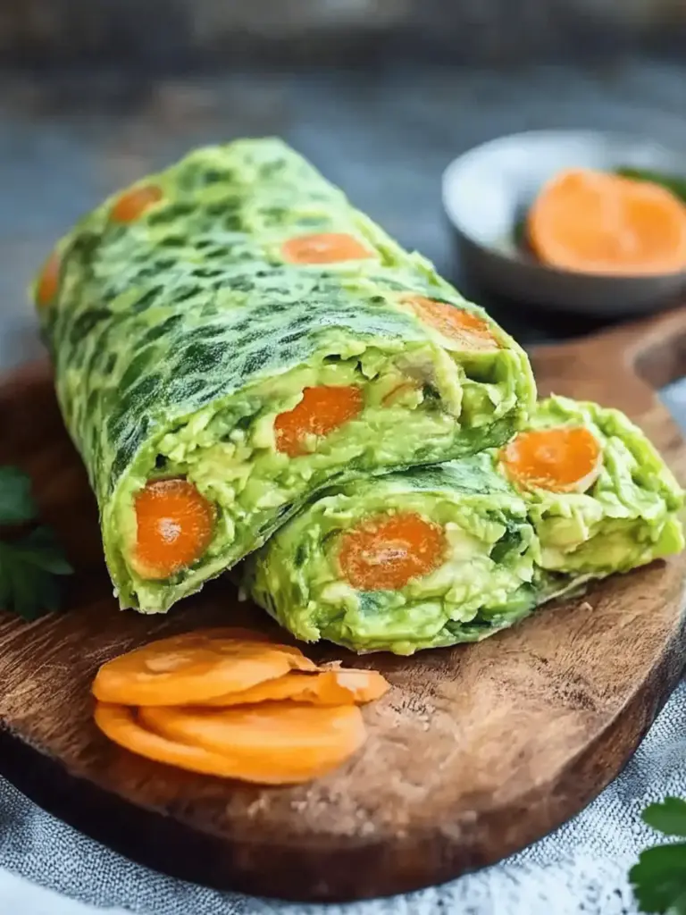 Gemüserolle Gefüllt mit Avocadocreme