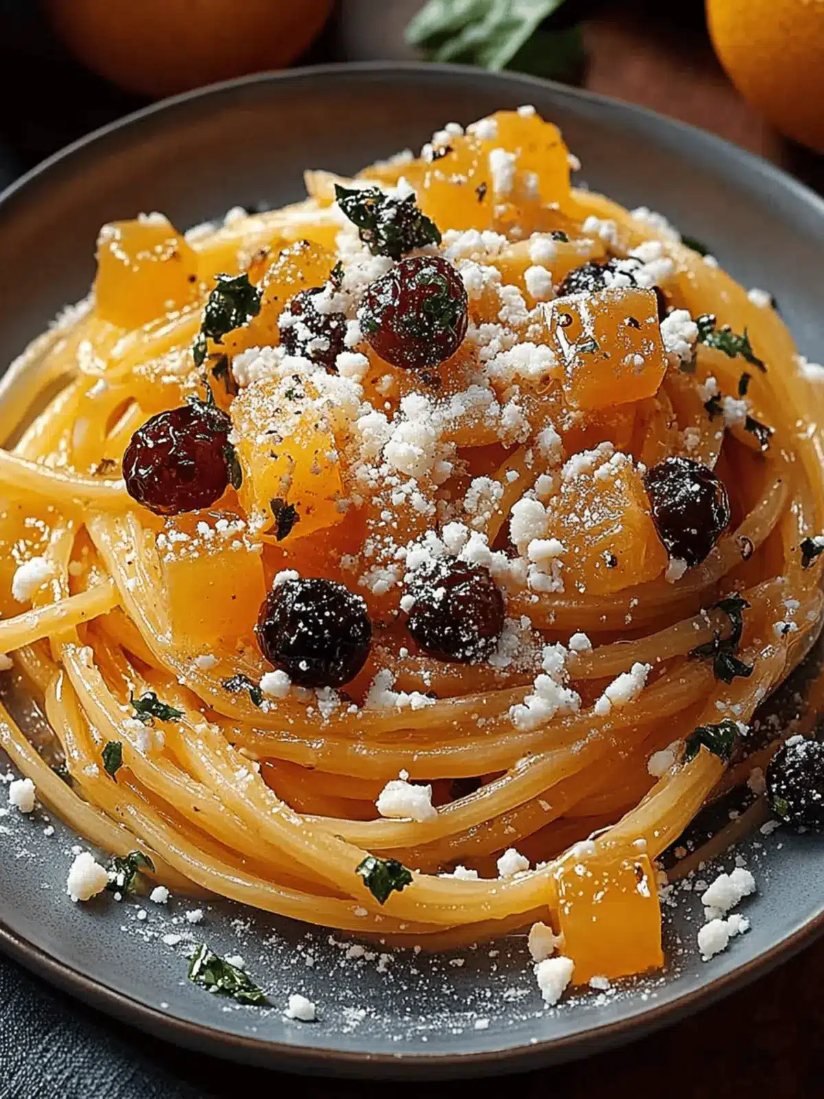 Kürbisnudeln mit Feta: Cremige Herbstliebe 3 Kürbisnudeln mit Feta