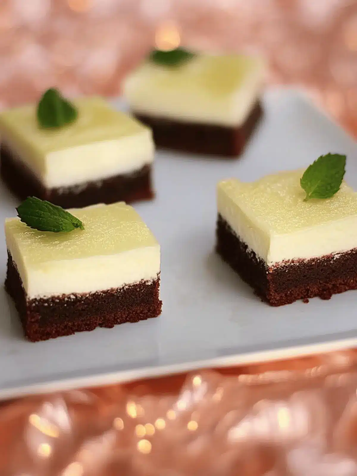 Käsekuchen Brownies Einfaches und Leckeres Dessert