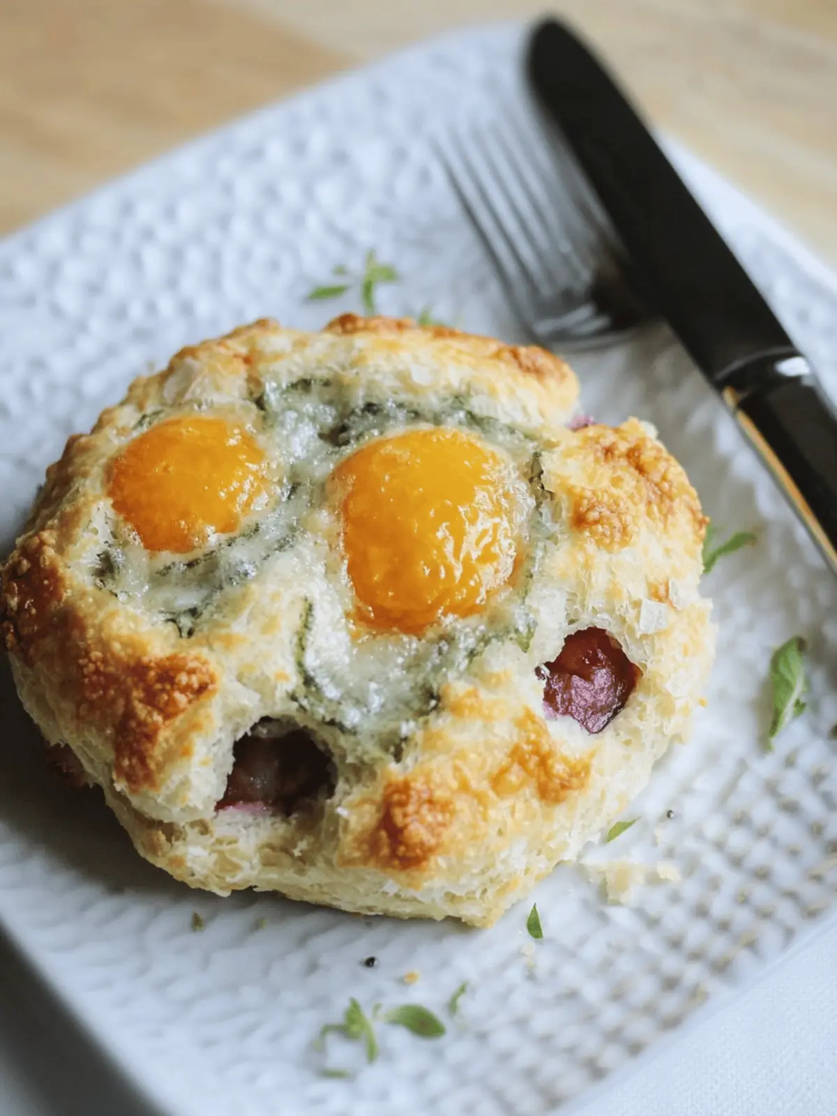 Fluffige Kräuterwolken-Eier