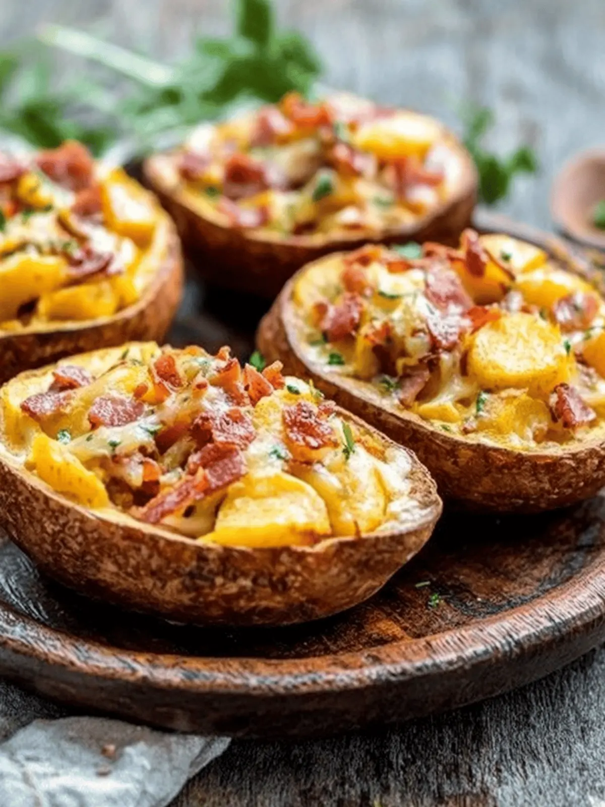 Gefüllte Ofenkartoffeln