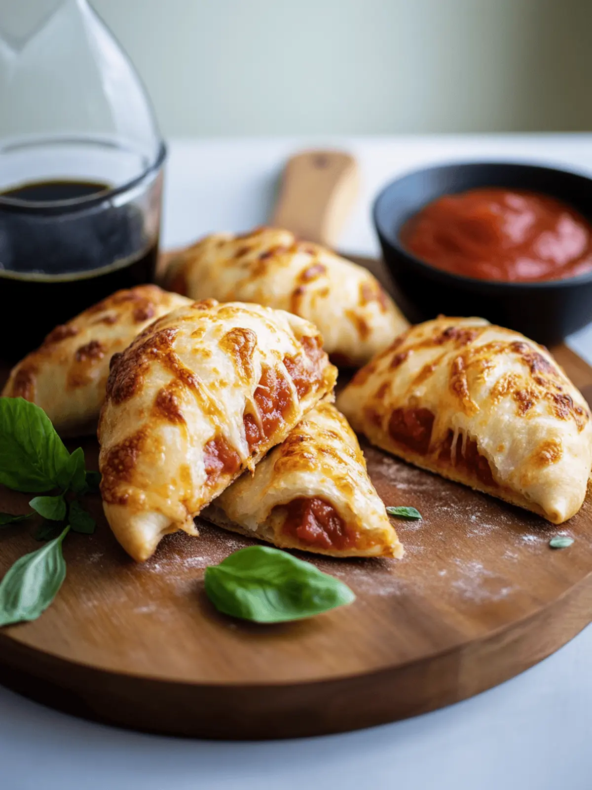 Crispy Calzone in der Heißluftfritteuse zubereiten